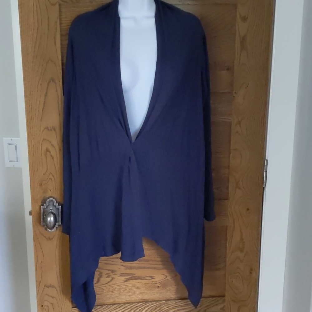 Tommy Bahama High Low Navy Cardigan